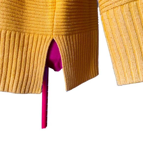 TWIK - Mustard yellow knit mock-neck sweater - Large - Picture 6 of 9